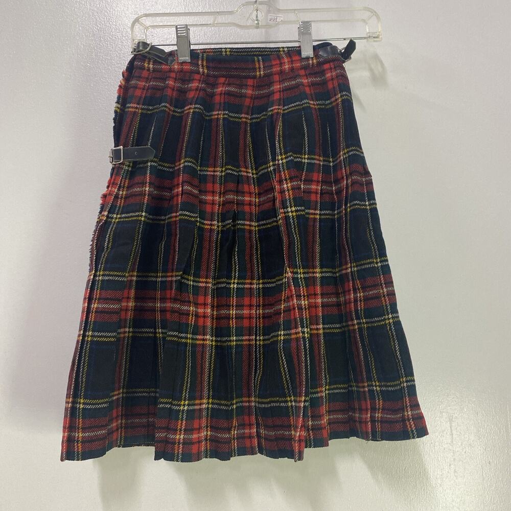 Vintage Marshall Field & Co Scottish Plaid Skirt High School Shop Girls Sz 9